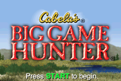 Cabela's Big Game Hunter — Title screen