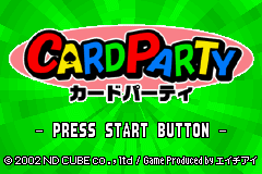 Card Party — Title screen