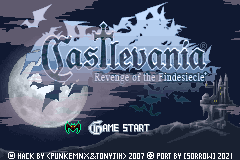 Castlevania : Harmony Of Dissonance - Revenge Of The Findesiecle Deluxe + — Title screen