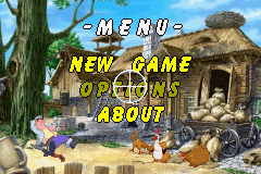 Chicken Shoot — Title screen