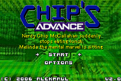 Chip Advance — Title screen