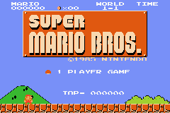 Classic NES Series : Super Mario Bros. — Title screen