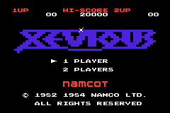 Classic NES Series : Xevious — Title screen