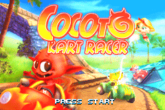 Cocoto Kart Racer — Title screen