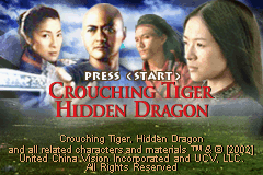 Crouching Tiger, Hidden Dragon — Title screen