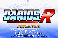Darius R — Title screen