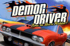 Demon Driver : Time to Burn Rubber! — Title screen