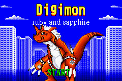 Digimon - Ruby and Sapphire — Title screen