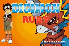 Digimon Ruby — Title screen