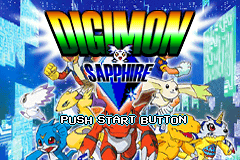 Digimon Sapphire — Title screen