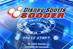 Disney Sports - Football (Soccer) — Title screen