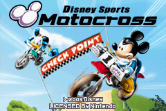 Disney Sports : Motocross — Title screen