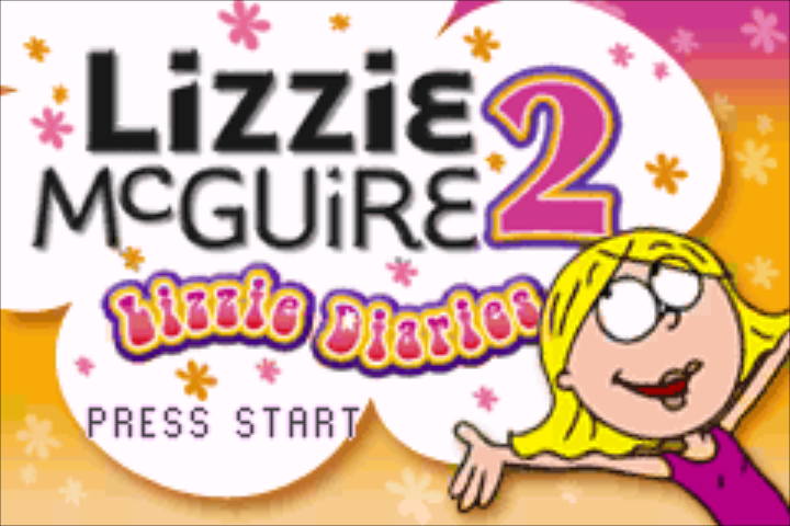 Disney's Game + TV Episode : Lizzie McGuire 2, Lizzie Diaries — Title screen