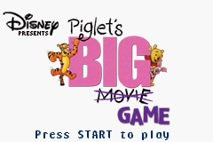 Disney's Piglet's Big Game — Title screen
