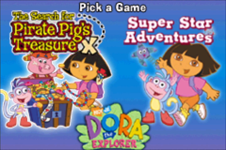 Dora the Explorer Double Pack — Title screen