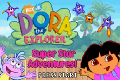 Dora the Explorer : Super Star Adventures! — Title screen