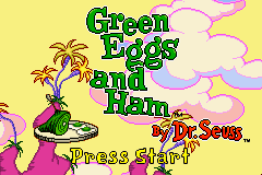 Dr. Seuss : Green Eggs and Ham — Title screen