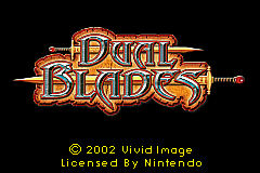 Dual Blades — Title screen