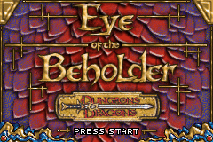 Dungeons & Dragons : Eye of the Beholder — Title screen
