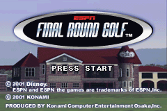 ESPN Final Round Golf — Title screen