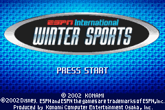 ESPN International Winter Sports — Title screen