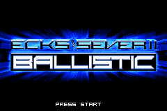 Ecks vs. Sever II : Ballistic — Title screen