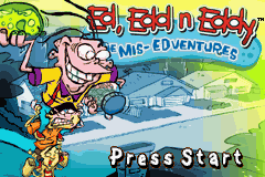 Ed Edd'n Eddy : The Mis-Edventures — Title screen