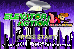 Elevator Action : Old & New — Title screen