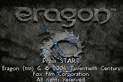 Eragon — Title screen