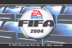 FIFA Soccer 2004 — Title screen