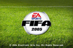 FIFA Soccer 2005 — Title screen
