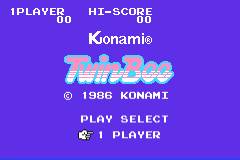 Famicom Mini 19 : Twin Bee — Title screen