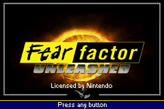 Fear Factor Unleashed — Title screen