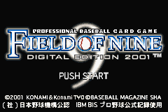 Field of Nine : Digital Edition 2001 — Title screen