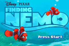 Finding Nemo — Title screen