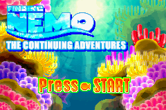 Finding Nemo: The Continuing Adventures — Title screen