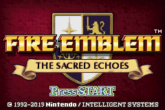 Fire Emblem - Sacred Echoes — Title screen