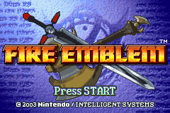 Fire Emblem : Requiem — Title screen