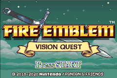 Fire Emblem : Vision Quest — Title screen