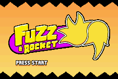 Fuzz & Rocket — Title screen