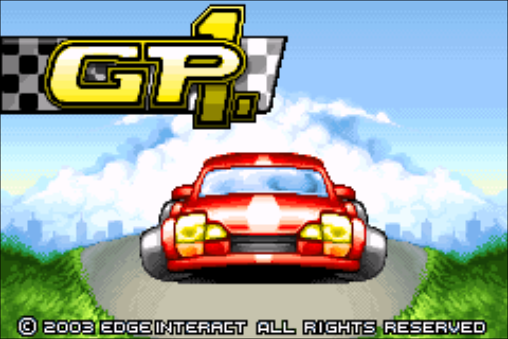 GP-1 Racing — Title screen
