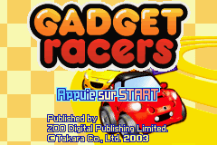 Gadget Racers — Title screen