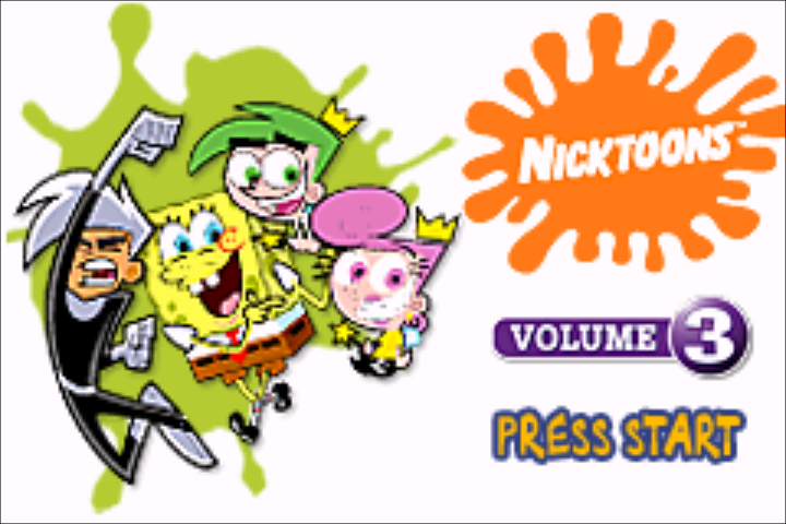 Game Boy Advance Video : Nicktoons, Volume 3 — Title screen