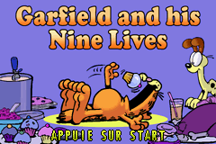 Garfield and His Nine Lives — Title screen