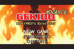 Gekido Advance : Kintaro's Revenge — Title screen