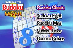 Global Star Sudoku Fever — Title screen
