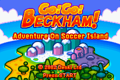 Go! Go! Beckham! : Adventure on Soccer Island — Title screen