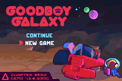 Goodboy Galaxy — Title screen