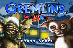 Gremlins : Stripe vs Gizmo — Title screen