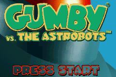 Gumby vs. the Astrobots — Title screen